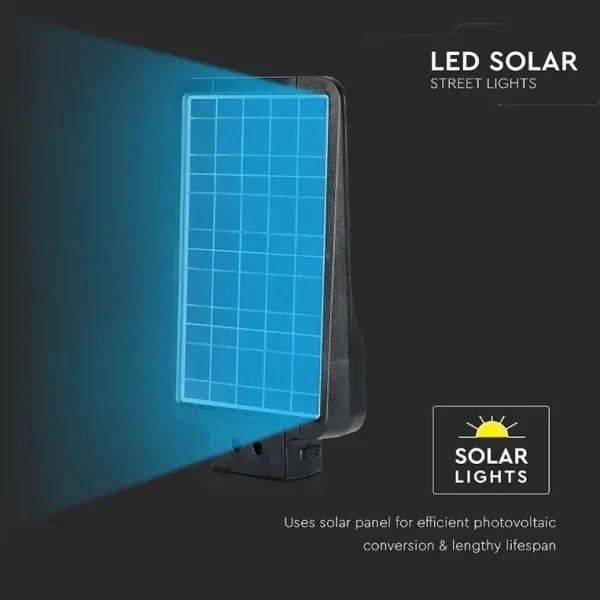 LED solárne pouličné svietidlo so senzorom LED/15W/7,4V 4000K IP65 10800 mAh