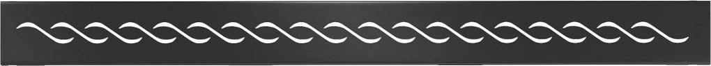 Sprchový žlab MAXMAX WAVE BLACK - černý