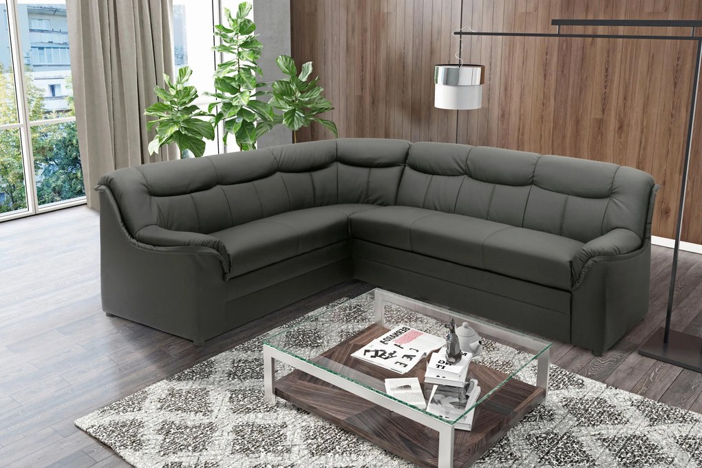 XXXLutz ROZKLADACIA ROHOVÁ SEDAČKA, textil, čierna MID.YOU - Online Only obývacie izby - 001776007406