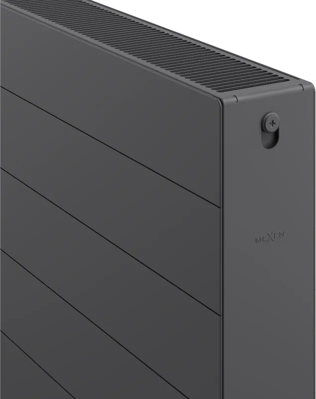Mexen, panelový radiátor Mexen Line CL22 600 x 1800 mm, bočné pripojenie, 2848 W, antracit - W422L-060-180-66