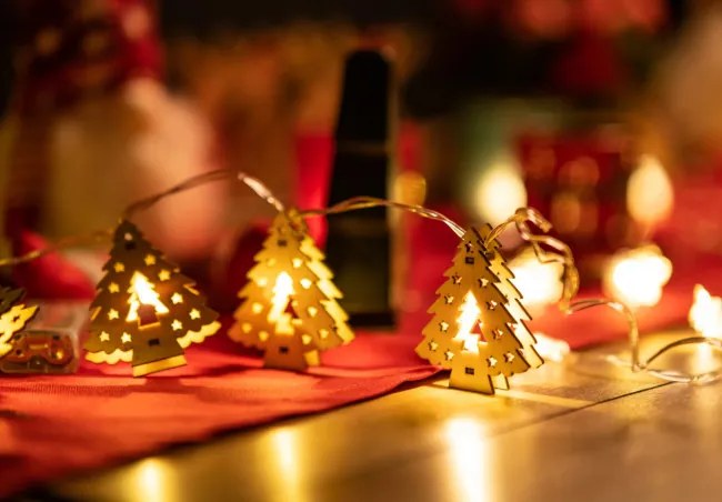 LED girlanda CD009 drevené stromčeky