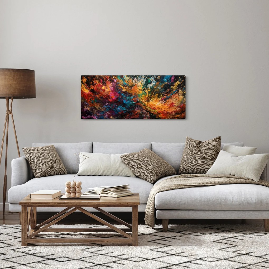 Obraz - Farebná abstrakcia II. (120x50 cm)