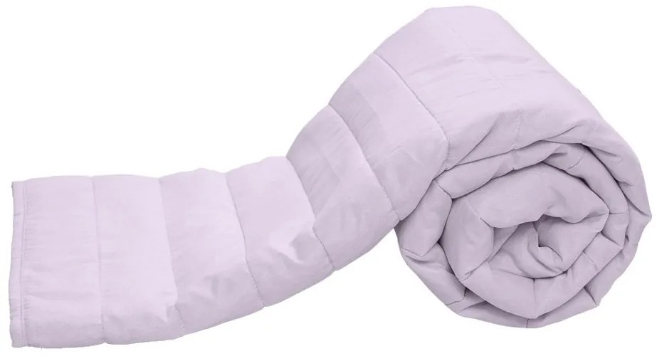 Letný paplón prešívaný 140x200 cm s poťahom na vankúš SUMMER 70x90 cm, fialový