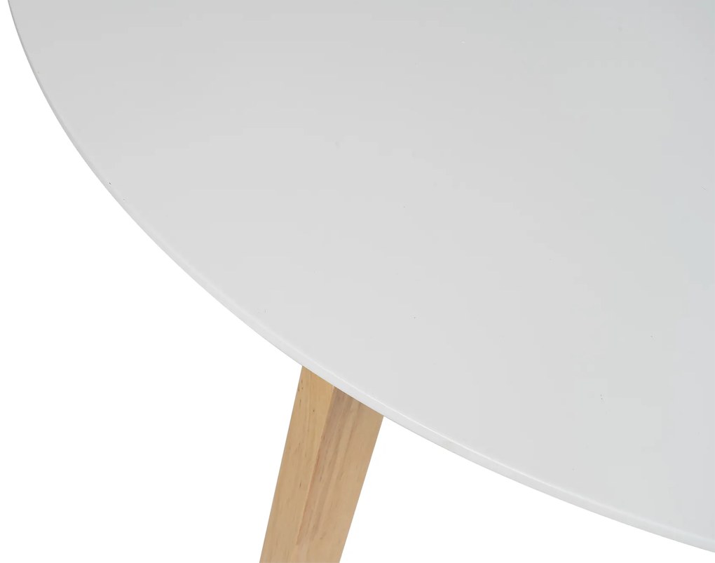 Noela Okrúhly škandinávsky jedálenský stôl SCANDINAVIA 105 biely