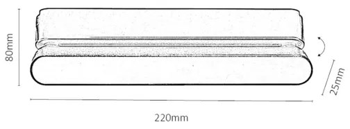 Rabalux 70128-LED Stm. str. svieti. do 1-fáz. lišt. sys. LiTrack 7W/24V 22 cm