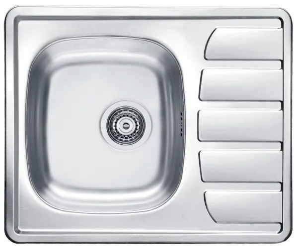 ALVEUS SETA265 - Kuchynský drez ZOOM+drezová batéria RIVIERA 14,8 cm satin/chróm