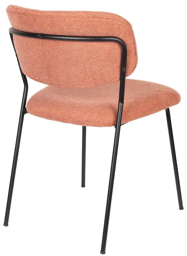 Jedálenské stoličky v súprave 2 ks v lososovej farbe Jolien - White Label