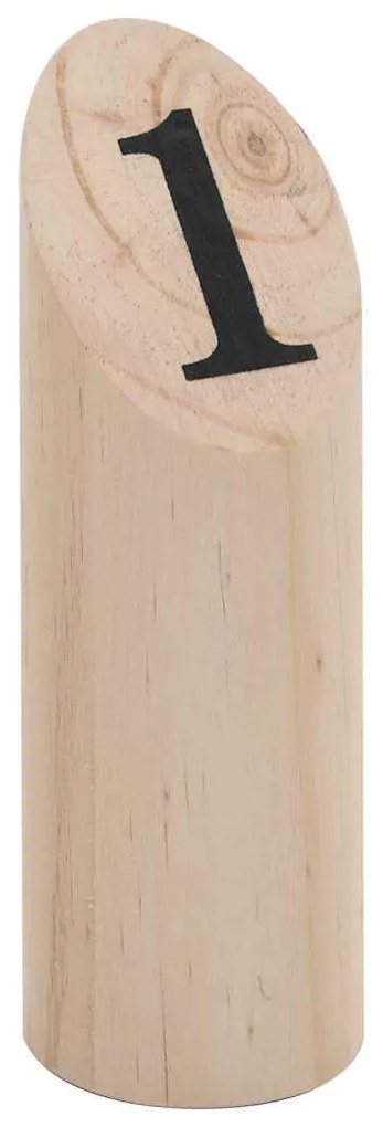 Záhradná hra Kubb vikingský šach drevená