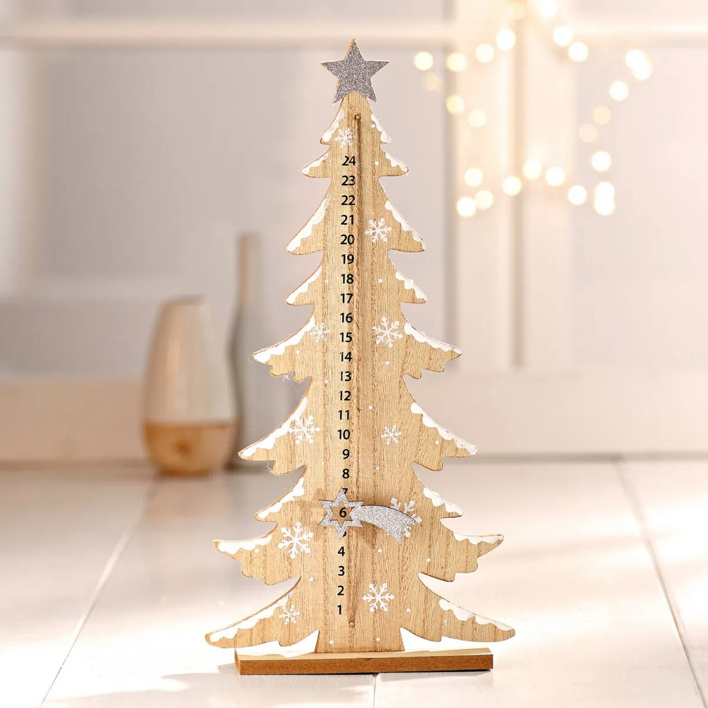 Adventný kalendár "Vianočný stromček" 6 x 19,5 x 40 cm