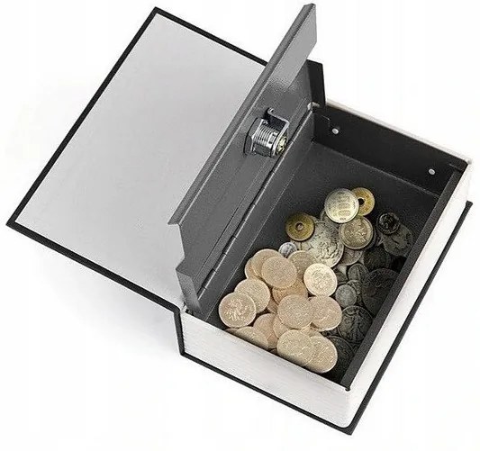 Tajný trezor sejf kniha Červená