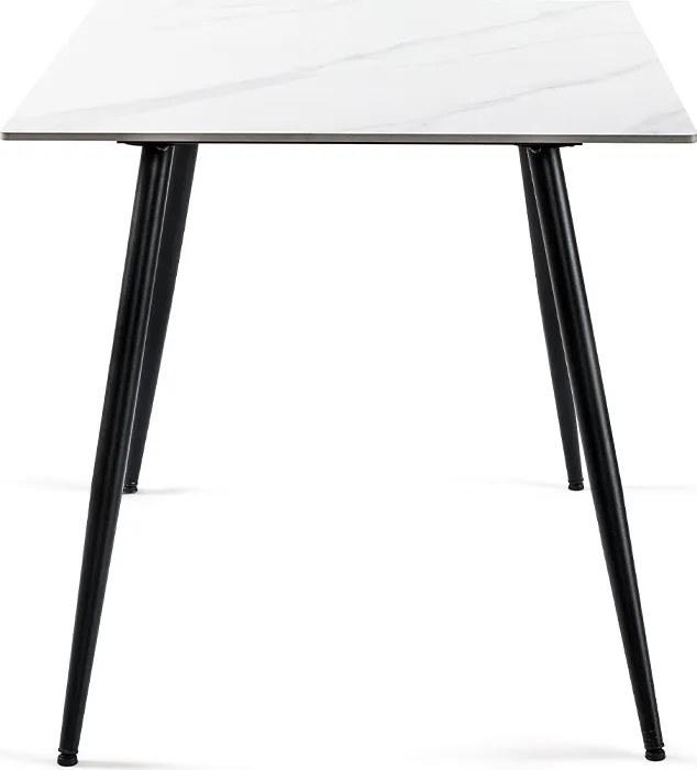 Noela Jedálenský set CERAMON 120 biely + 4x stolička MARIE šedá