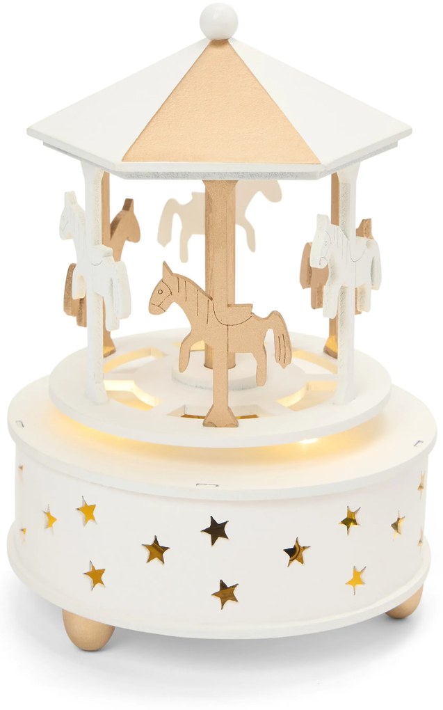 Manuálne LED karuselové hracie hodiny