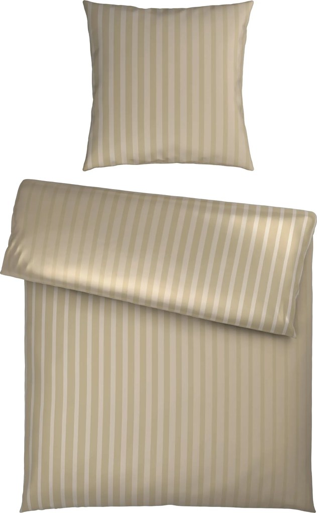 XXXLutz POSTEĽNÁ BIELIZEŇ satén béžová 135/200 cm Dieter Knoll - Online Only bytové doplnky - 008105035302