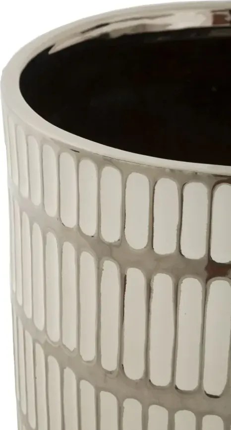 Sada 2 ks obalů na květináč Ray bílo-stříbrná