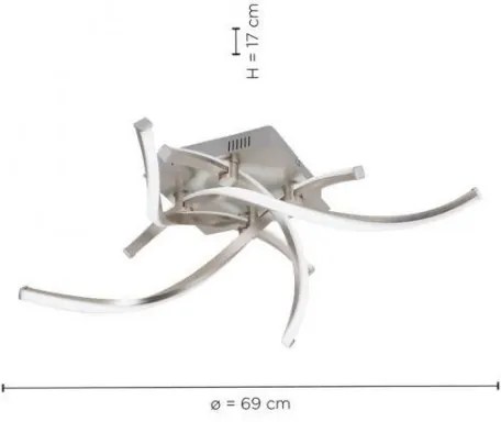 Leuchten Direkt 11995-55 - LED RGB Stmievateľný luster SWING LED/24,4W/230V + DO