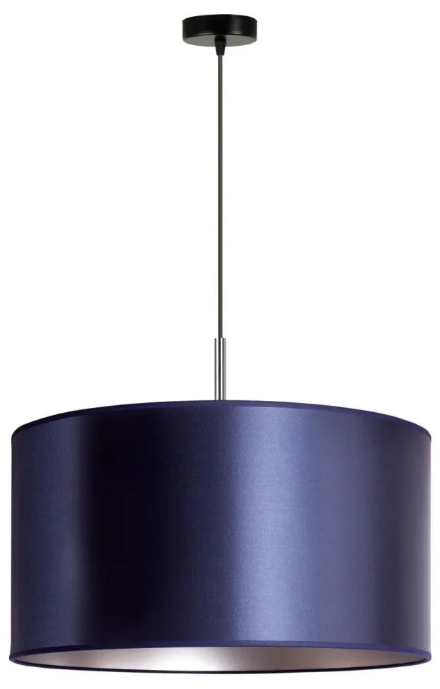 Duolla - Luster na lanku CANNES 1xE27/15W/230V pr. 45 cm modrá/strieborná