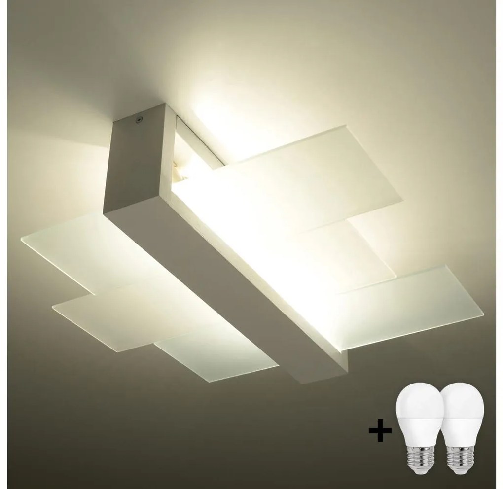 Brilagi -  LED Stropné svietidlo HERA 2xE27/7,5W/230V biela BG0550