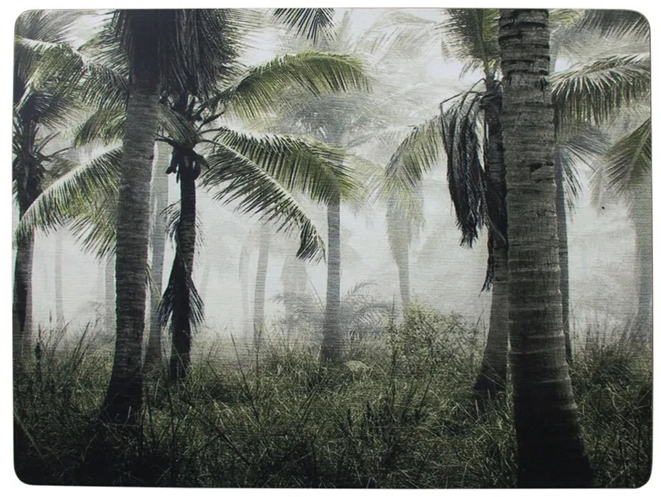 Pevné korkové prestieranie s palmami (4ks) - 30 * 40 * 0,4 cm