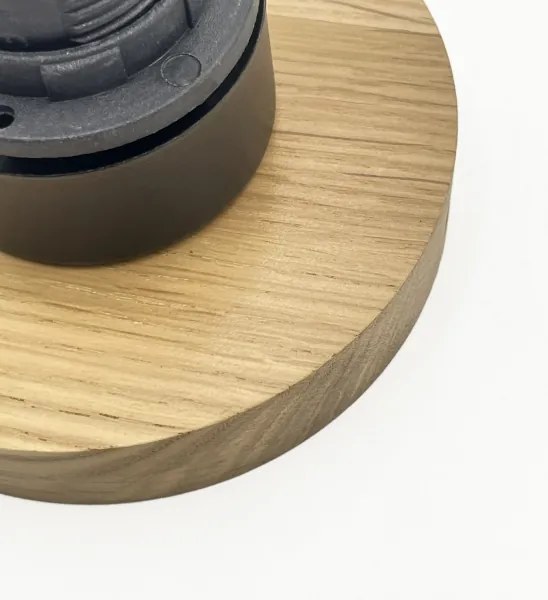 Stropné svietidlo HARMA WOOD, 1xE27/15W/230V, dub/biela, priemer 25 cm
