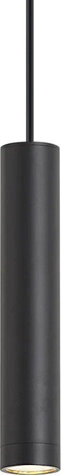 Dizajnové závesné svietidlo čierne GU10 50mm IP44 - Tuba