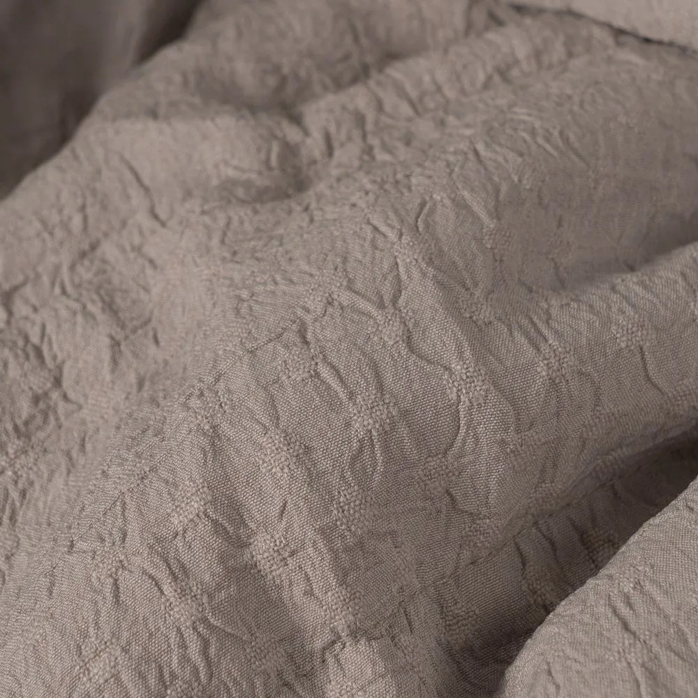 Taupe prešívaný pléd 180x260 cm – Ixia