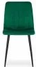 Set 2 kresiel LAVA - tmavozelený zamat / čierne nohy