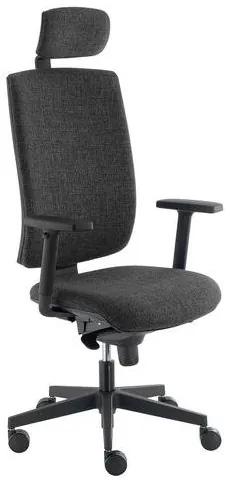 Kancelárska stolička Keny Šéf, sivá/čierna