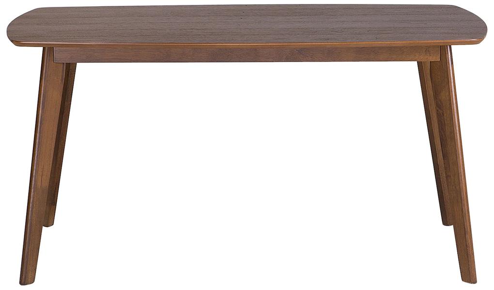 Jedálenský stôl 150 x 90 cm tmavé drevo IRIS Beliani