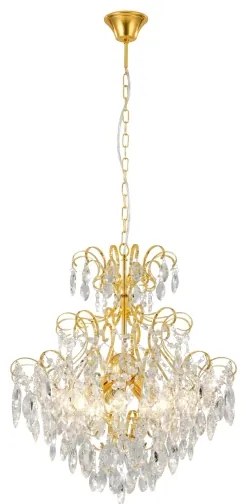 Eglo 39605 - Luster na reťazi FENOULLET 5xE14/25W/230V zlatá