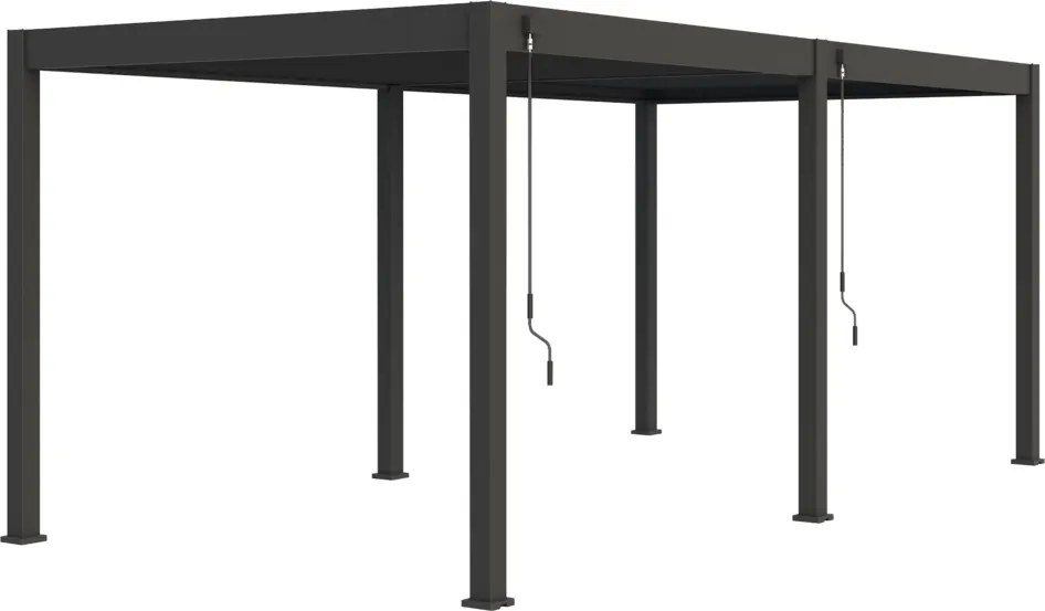 Bioklimatická pergola INTRO PLUS 6X3m, hliník, voľne stojaca