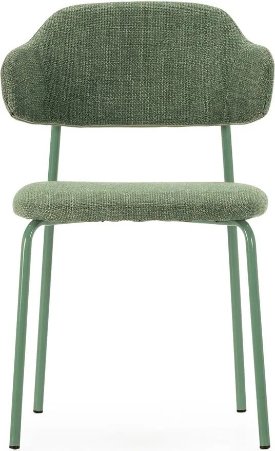 Zelené jedálenské stoličky v súprave 4 ks Adriel – Marckeric