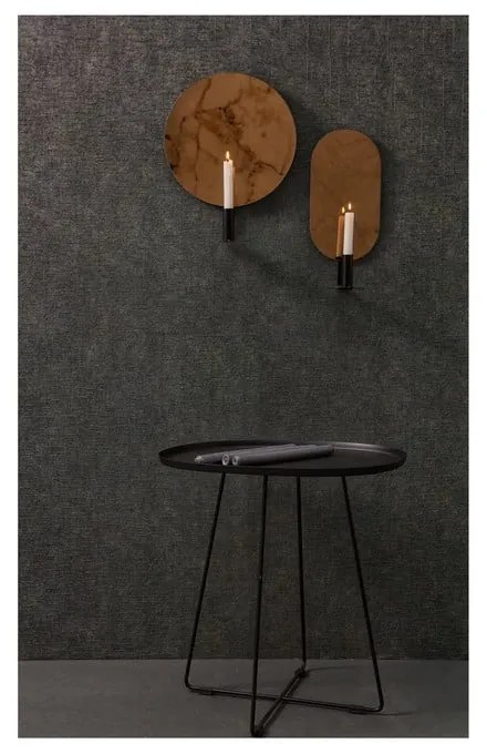 Čierny odkladací stolík WOOOD Otis Luna