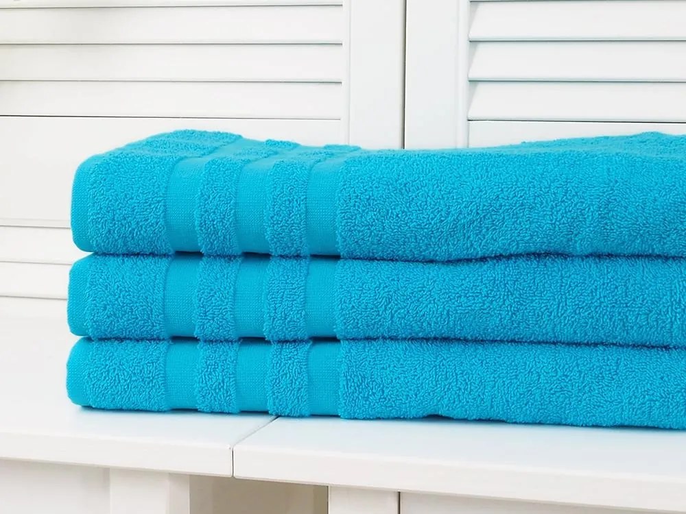 Uterák LINEA 50x100 cm azúrový, 100% bavlna