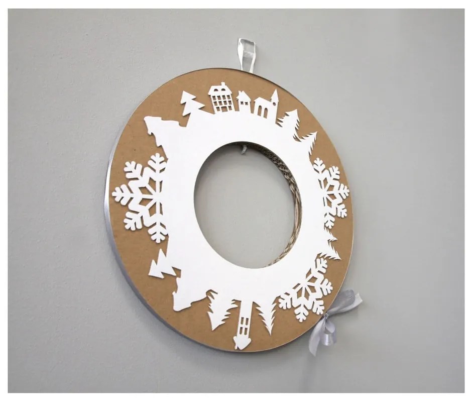 Adventný veniec so sivou stuhou Unlimited Design for kids