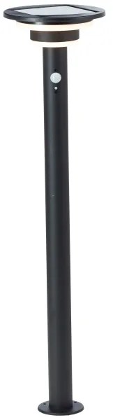 Brilliant - LED Solárna lampa so senzorom GARVINA LED/3W/3,7V 85 cm IP44 čierna