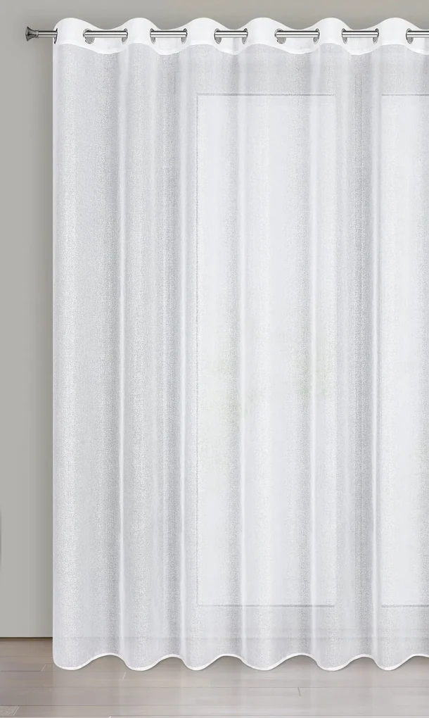 ZÁCLONA NA KRÚŽKOCH LENA 350X250 CM BIELA