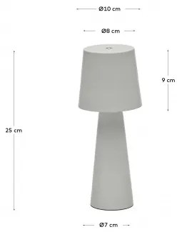 ARENYS SMALL exteriérová stolová bezkáblová lampa Tyrkysová