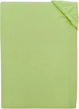 Posteľná plachta jersey svetlo zelená - 200x220cm