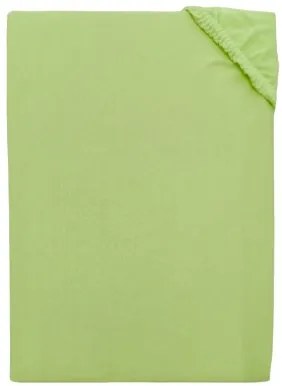 Posteľná plachta jersey svetlo zelená TiaHome - 200x200cm