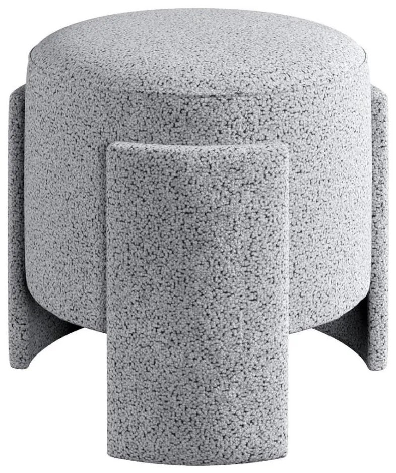 Taburet ROCKET, priemer 39 cm, sivý