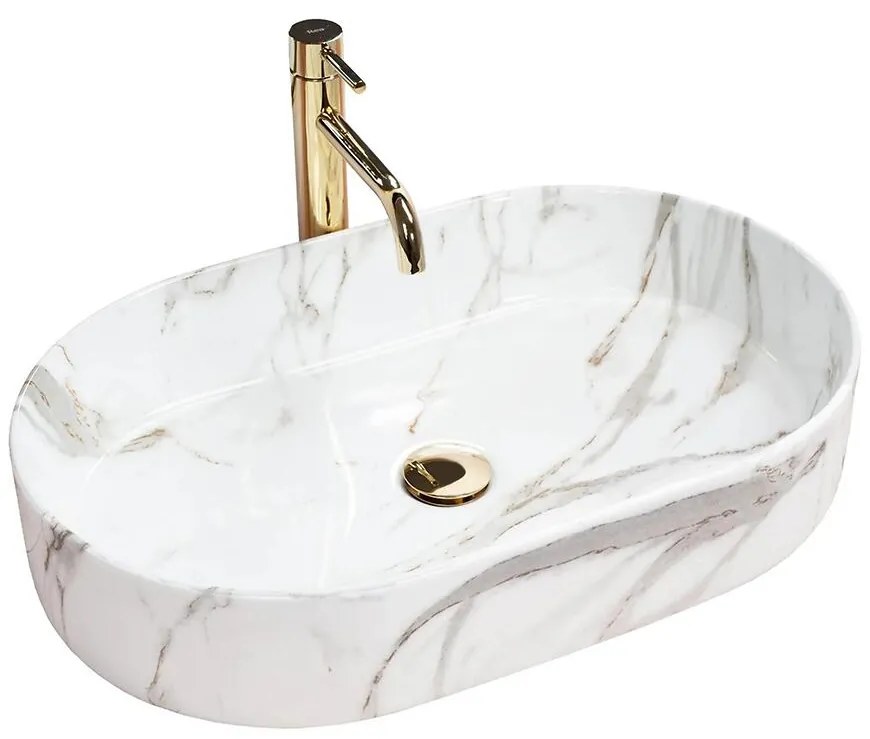 Umývadlo na dosku Nadia 60 Aiax Shiny