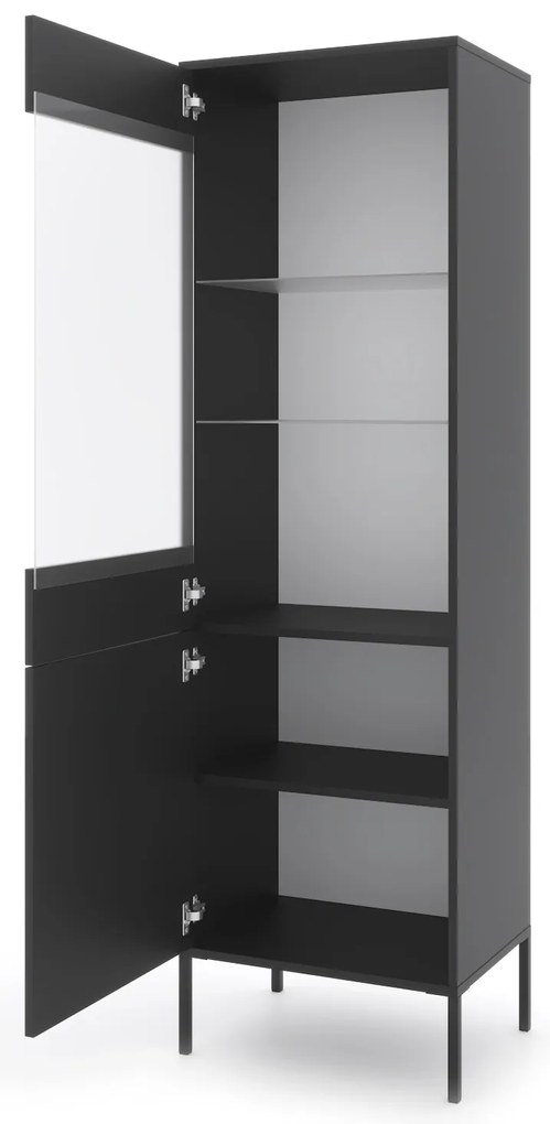 Vitrína Iseo 54 cm čierna