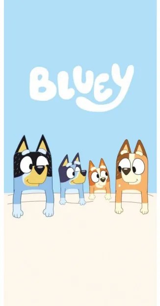 Jerry Fabrics - Detská bavlnená osuška Bluey / 70 x 140 cm