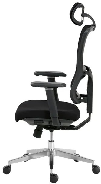 Kancelárska ergonomická stolička Neoseat BROOKE — čierna, nosnosť 150 kg