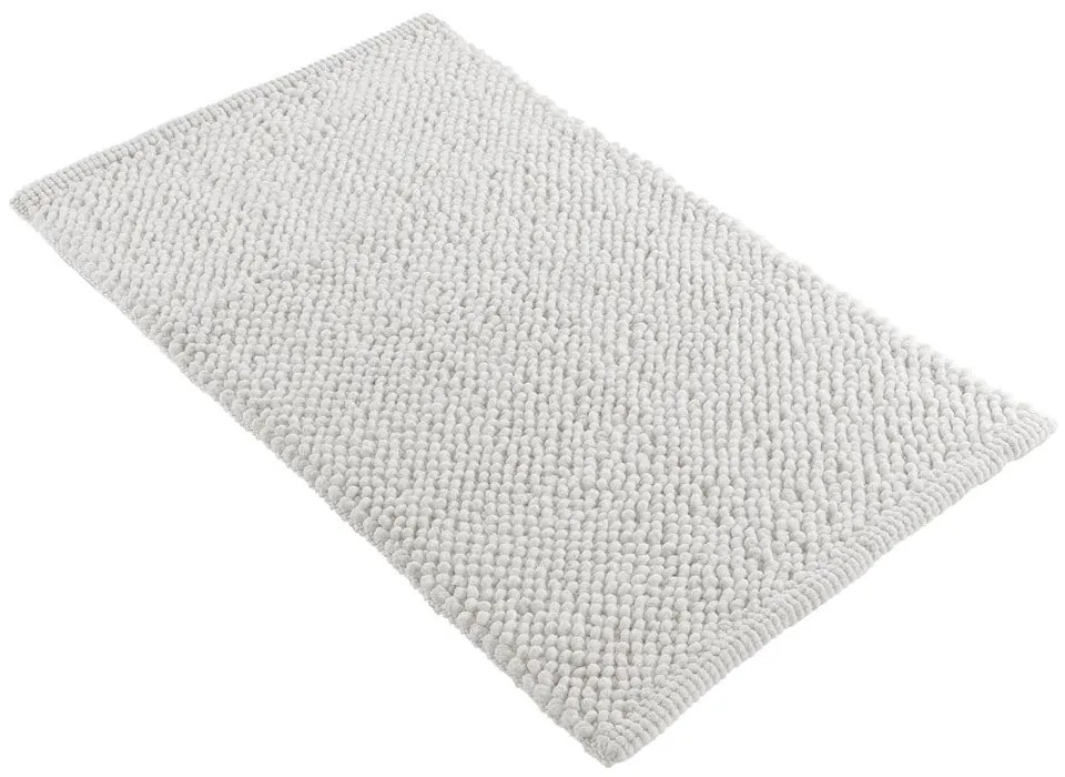 Biela kúpeľňová predložka 50x80 cm Yanis – douceur d'intérieur
