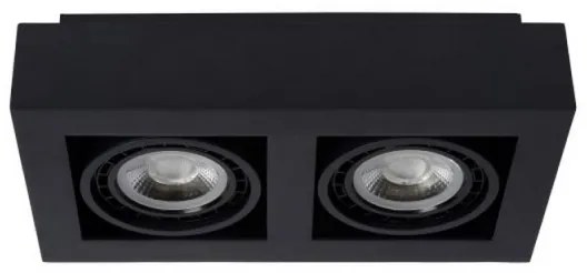 Lucide 09120/24/30 - LED Stmievateľné bodové svietidlo ZEFIX 2xGU10/12W/230V čierna