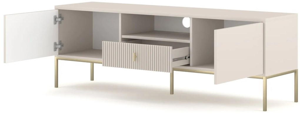 TV stolík Maggiore 154,5 cm kašmírový/zlatý