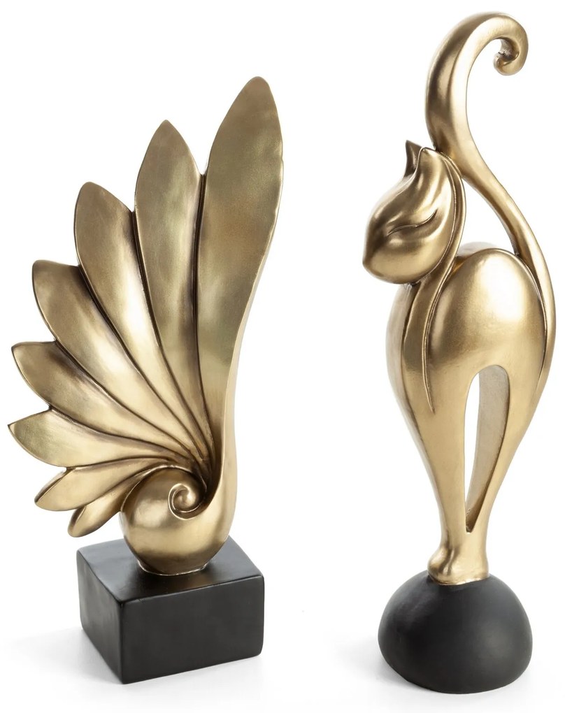 DEKORAČNÁ SOŠKA TYLOR 13X10X40 CM ZLATÁ