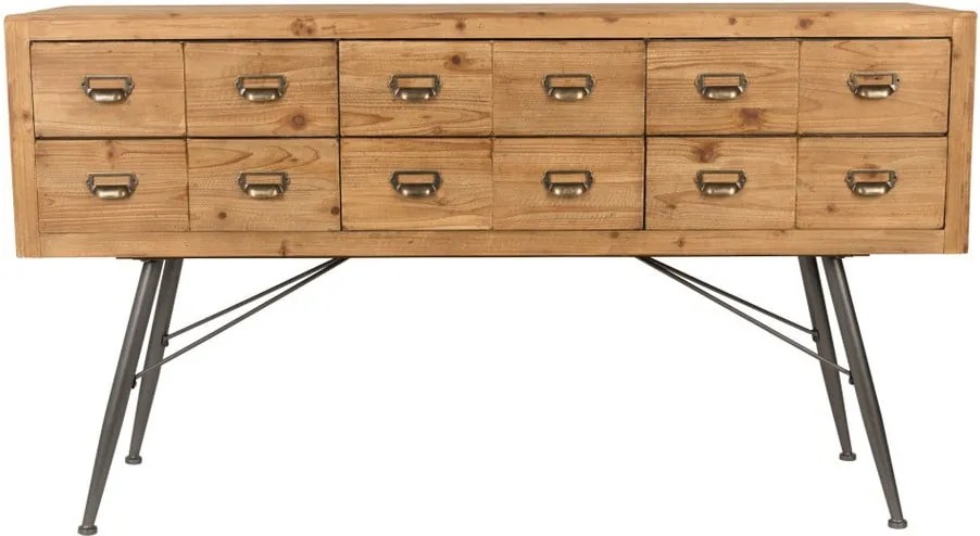 Drevená komoda Dutchbone Six, dĺžka 150 cm