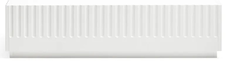 Biely konferenčný stolík s 2 zásuvkami Teulat Doric